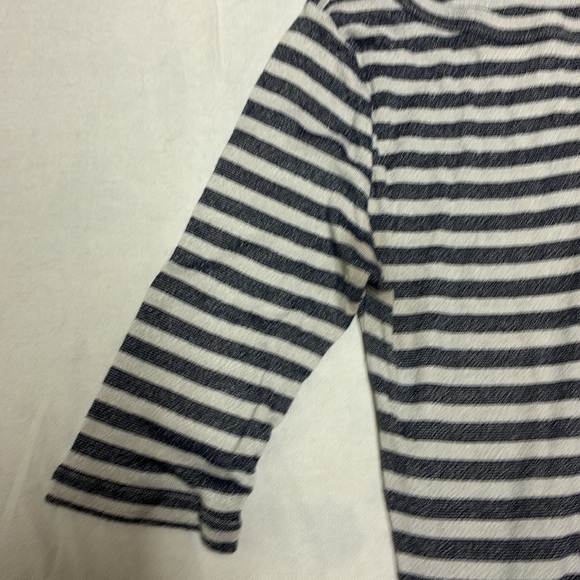 Michael Stars for Anthropologie stripped 3qtr sleeve tee - size M/L - Picture 4 of 8